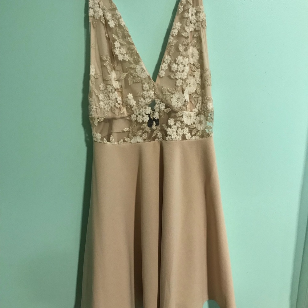 WORN ONCE! Cream cocktail/party dress!
